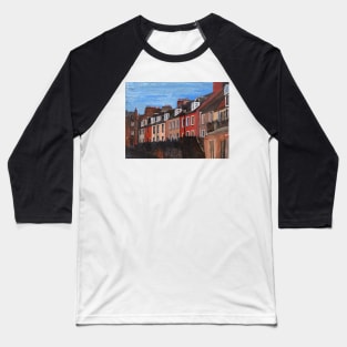 South Queensferry Row Of Houses , Scotland Baseball T-Shirt
